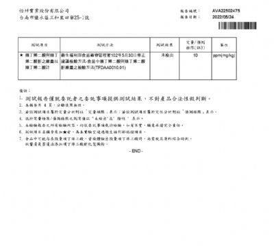 111年第二季檢驗-一品專用灑粉