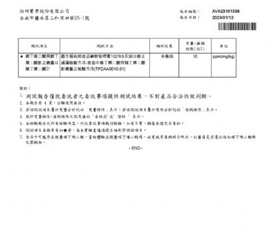 112年第一季檢驗-一品專用灑粉